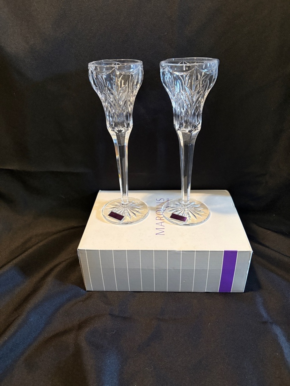Canterbury candlestick holders by marquis by Waterford